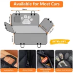 Waterproof Dog Car Seat Cover for Back Seat - Fits Toyota, Honda, Ford 9 12201 825ada