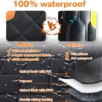Waterproof Dog Car Seat Cover for Back Seat - Fits Toyota, Honda, Ford 8 12201 b0d910