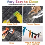 Waterproof Dog Car Seat Cover for Back Seat - Fits Toyota, Honda, Ford 7 12201 e99a55