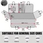 Universal Dog Car Backseat Cover for Honda, Toyota, and Ford 9 12251 58186e