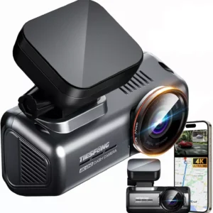 4K UHD Dash Cam with 1080P Rear Camera, GPS, WiFi for Hyundai, Chrysler, Subaru