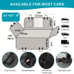 Waterproof Dog Car Seat Cover for Tesla, Ford, and Toyota 6 12698 5dd042