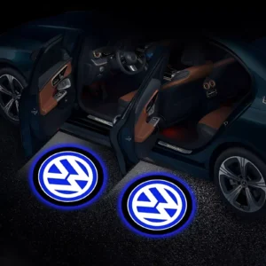 2PCS Car Door Welcome Lights Projector for Volkswagen Golf, Passat, Tiguan