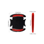 8pcs 3D Carbon Fiber Car Door Handle Stickers for Toyota, Honda, BMW 8 1452 22d214