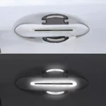 8pcs 3D Carbon Fiber Car Door Handle Stickers for Toyota, Honda, BMW 5 1452 5a7cfc