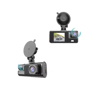3-Camera Dash Cam with WiFi for Toyota, Ford, Honda