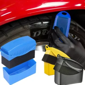 Car Wheel Polishing Sponge Brush with Cover for Tire Cleaning & Waxing, Subaru, Jeep, Lexus