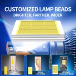 300000LM 6000K LED Headlights 1600W for Nissan Toyota Ford 6 1804 3021ae