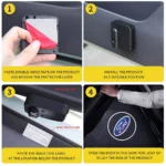 LED Car Door Logo Projector Lights For Ford Mustang, Ranger & Fusion 5 1953 fe7285