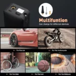 CARSUN Rechargeable Tire Inflator for Car, Bicycle & Balls 6 2186 26765a