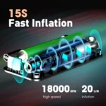 CARSUN Rechargeable Tire Inflator for Car, Bicycle & Balls 5 2186 eba2d1