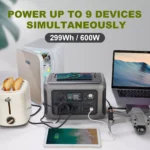 R600 Portable Power Station, 299Wh LiFePO4 Battery for Tesla, Ford, Toyota 4 2340 959941