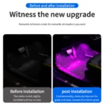 LED Car Interior Ambient Foot Strip Light Kit for BMW, Audi, Mercedes 4 2394 c3a5fb