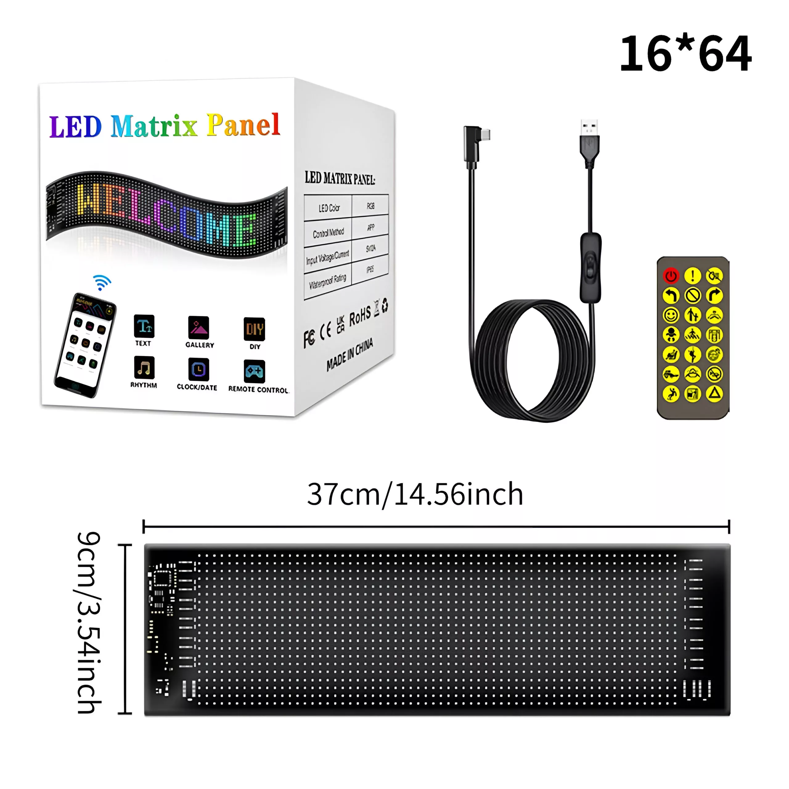 16x64 LED