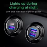 Baseus Fast Car Charger USB & Type-C QC4.0 PD – For Toyota, Ford, Honda 4 2453 f43864