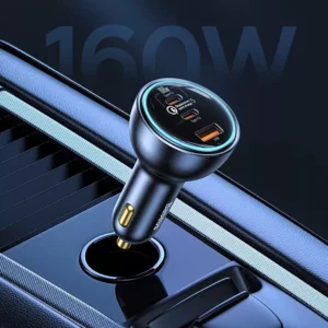 160W QC 5.0 Fast Car Charger for Tesla, Ford, Toyota - USB-C PD