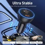 160W QC 5.0 Fast Car Charger for Tesla, Ford, Toyota - USB-C PD 4 2582 834adc