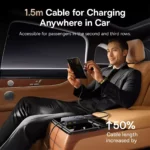 105W Fast Car Charger – 6-Port Retractable Charger for Tesla, Ford, BMW 8 2616 74853f