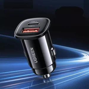 48W Dual USB Car Fast Charger with PD & QC 3.0 – For Ford, Toyota, or Honda