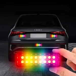 16 LED Solar-Powered Warning Strobe Light for Motorcycle, Bike & Car