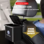 Car Hanging Trash Bin & Storage Box with Phone Holder Hook for Volkswagen Golf, Passat, Polo 5 2855 6b1ec4
