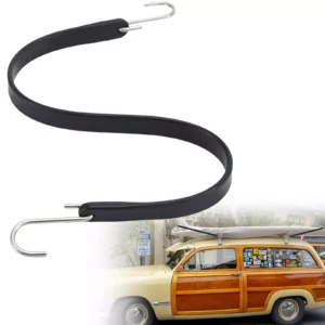 Heavy-Duty Rubber Bungee Cords with S Hooks – Weatherproof Straps for Mitsubishi, Toyota, and Chevrolet