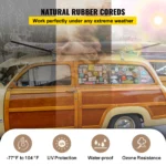 Heavy-Duty Rubber Bungee Cords with S Hooks – Weatherproof Straps for Mitsubishi, Toyota, and Chevrolet 5 3237 aa521a
