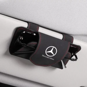 Suede Car Glasses Holder for Mercedes-Benz A C E GLC