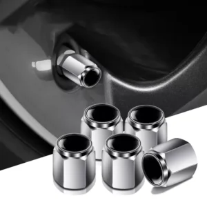 4PCS Metal Tire Valve Caps for Porsche 911, Macan, Cayenne