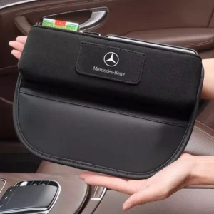 Luxury Car Seat Crevice Organizer with Chamois Fur – Fits Mercedes-Benz, BMW, Audi