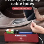 Luxury Car Seat Crevice Organizer with Chamois Fur – Fits Mercedes-Benz, BMW, Audi 8 3423 cda68c