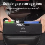 Luxury Car Seat Crevice Organizer with Chamois Fur – Fits Mercedes-Benz, BMW, Audi 4 3423 ee9fad