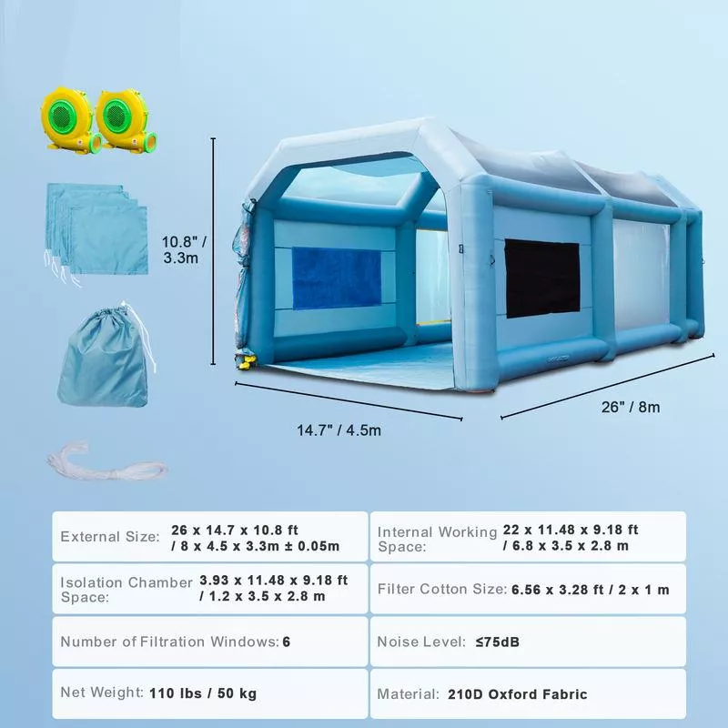 8x4.5x3.3m 50kg