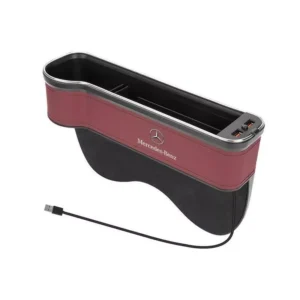 USB Charging Seat Storage Case with Colour Light for Mercedes-Benz A, B, C Class