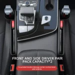 Universal PU Leather Car Seat Gap Organizer with Cup Holder - Fits Toyota, Ford, Honda 5 4174 9ffede