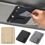 Universal Car Sun Visor Organizer – PU Leather Multi-Pocket Storage for Toyota, Ford, Honda 6 4186 f3bda1