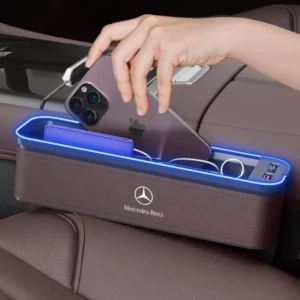 Mercedes-Benz A45 C43 CLA Seat Gap Organizer with USB Charging & Storage
