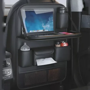 All in One Car Seat Back Organizer with Foldable Tray for Honda