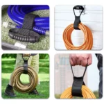 3-Size Black Storage Straps – Heavy-Duty Cord & Hose Organizer for Ford, Toyota, Honda 7 4448 792397