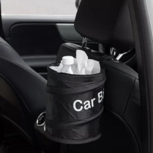Collapsible Black Car Trash Can for BMW, Audi, Mercedes