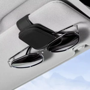 Leather Magnetic Sunglasses Holder for Honda, Audi, and Ford
