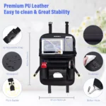 Luxury PU Leather Car Seat Back Organizer with Foldable Tray – Fits Toyota, Ford, Honda 5 4591 13cbcf