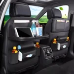 Luxury PU Leather Car Seat Back Organizer with Foldable Tray – Fits Toyota, Ford, Honda 4 4591 1dcac2