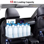 Luxury PU Leather Car Seat Back Organizer with Foldable Tray – Fits Toyota, Ford, Honda 6 4591 c9cb76
