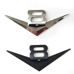 3D Metal V8 Engine Badge Emblem Sticker for Ford, BMW, Toyota