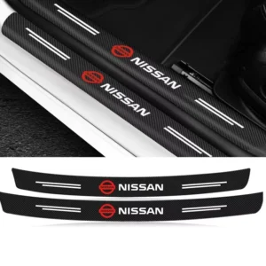 Carbon Fiber Rear Bumper Protector Sticker for Nissan X-Trail, Qashqai, Juke