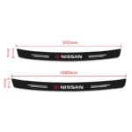 Carbon Fiber Rear Bumper Protector Sticker for Nissan X-Trail, Qashqai, Juke 8 4870 bfa1ca