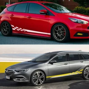 Racing Stripe Side Body Decals – Fits Ford, Toyota, BMW Vehicles