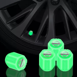 Car Tire Valve Caps Luminous Stem Caps for Nissan
