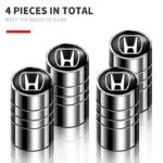 4Pcs Aluminum Tire Valve Caps for Honda Civic, Accord, CR-V – Anti-Leak & Stylish 7 5130 d2596b